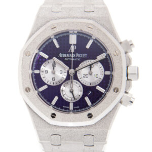 Royal Oak Chronograph Automatic Purple Dial White Frosted White Gold Men's Watch 26331BCGG1224BC01