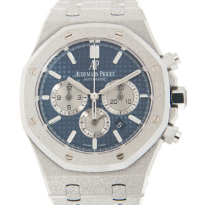 Royal Oak Frosted White Gold Chronograph Automatic Men's Watch