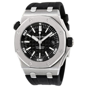 Royal Oak Offshore Diver Black Dial Black Rubber Men's Watch