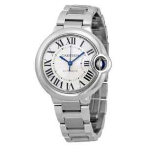 Ballon Bleu Automatic Silver Dial 33 mm Ladies Watch