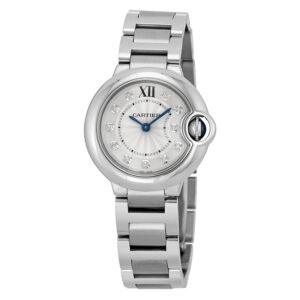 Ballon Bleu Silver Diamond Dial Ladies Watch