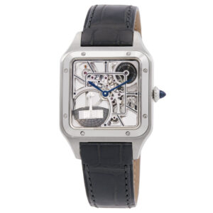 Santos Dumont Large Model Skeleton Automatic Ladies Watch