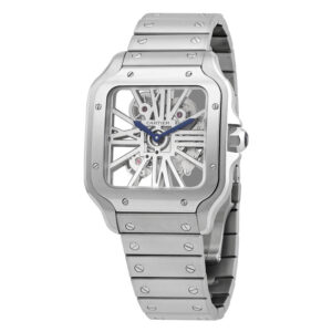 Santos Large Skeleton Hand Wind Men's Watch
