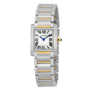 Tank Francaise 18kt Yellow Gold and Steel Ladies Watch