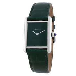 Tank Must Large Model Quartz Green Dial Watch