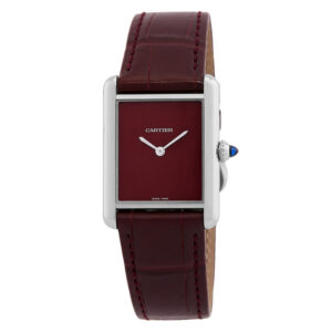 Tank Must Quartz Red Dial Ladies Watch