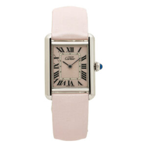 Tank Quartz Pink Dial Ladies Watch