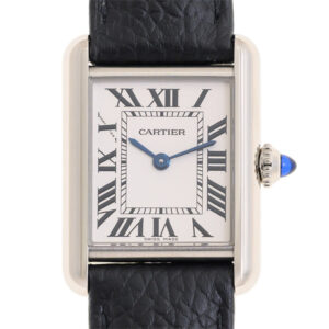 Tank Quartz Silver Dial Ladies Watch