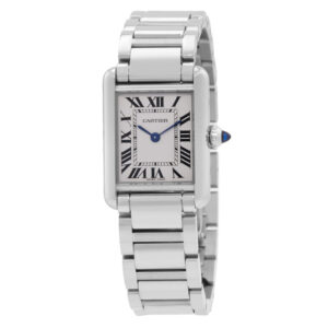 Tank Quartz Small Model Silver Dial Ladies Watch