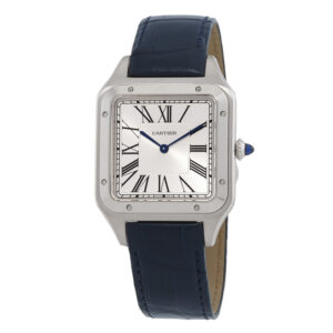 XL Santos Dumont Hand Wind Silver Dial Men's Watch