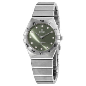 Constellation Quartz Diamond Green Dial Ladies Watch