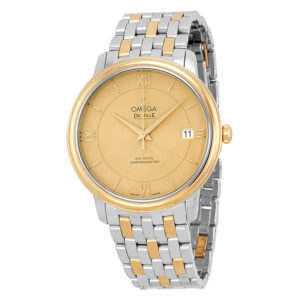 DeVille Prestige Steel & 18kt Yellow Gold Champagne Dial Unisex Watch 42420372008001