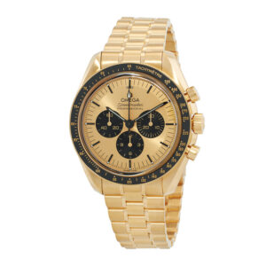 Speedmaster Moonshine Gold Chronograph Hand Wind Chronometer Champagne Dial Men's Watch