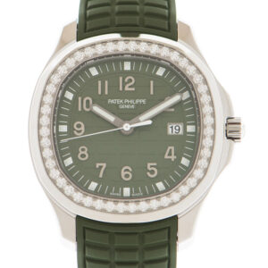 Aquanaut Luce Quartz Diamond Green Dial Ladies Watch