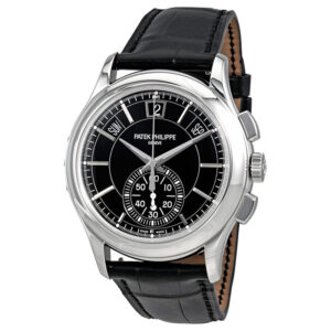 Complications Black Dial Annual Calendar Platinum Men's Watch