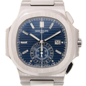 40Th Anniversary Nautilus Chronograph Diamond Blue Dial Men's Watch