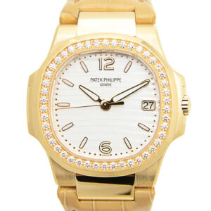 Nautilus Quartz Diamond White Dial Ladies Watch
