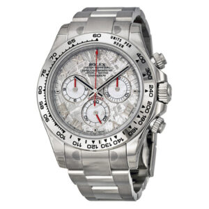 Cosmograph Daytona Meteorite Dial 18K White Gold Oyster Bracelet Automatic Men's Watch