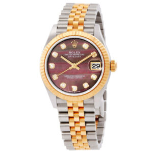 Datejust 31 Automatic Diamond Black Mother Of Pearl Dial Ladies Watch