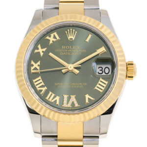 Datejust 31 Automatic Diamond Green Dial Ladies Watch