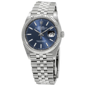 Datejust 36 Blue Dial Automatic Ladies Jubilee Watch 126234BLSJ