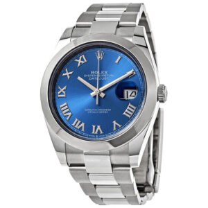 Datejust 41 Automatic Blue Dial Stainless Steel Men's Watch 126300 0017