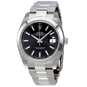 Datejust 41 Black Dial Automatic Stainless Steel Men's Watch 126300BKSO