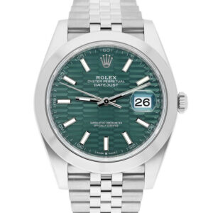 Datejust 41 Mint Green Fluted Dial Automatic Men's Jubilee Watch