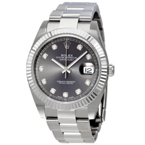 Datejust 41 Rhodium Diamond Dial Automatic Men's Watch 126334RDO