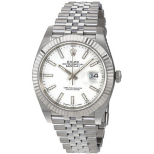 Datejust 41 White Dial Automatic Men's Watch 126334WSJ