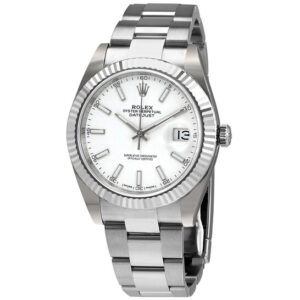 Datejust 41 White Dial Oyster Automatic Men's Watch 126334WSO