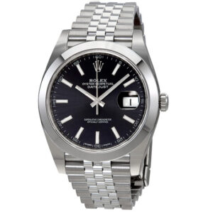 Datejust Black Dial Automatic Men's Jubilee Watch 126300BKSJ