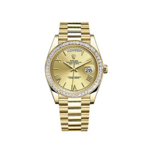 Day Date 40 Automatic Champagne Dial Men's 18kt Yellow Gold President Watch