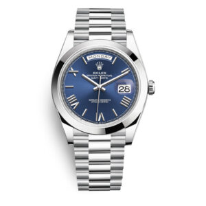 Day Date 40 Blue Dial Automatic Men's Platinum President Watch