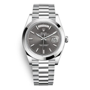 Day Date 40 Dark Rhodium Dial Automatic Men's Platinum President Watch 228206GNSRP