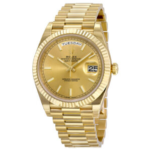 Day-Date 40 Champagne Dial 18K Yellow Gold President Automatic Men's Watch