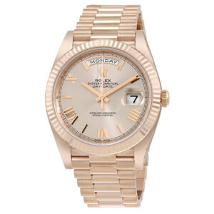 Day-Date 40 Sundust Dial 18K Everose Gold President Automatic Men's Watch