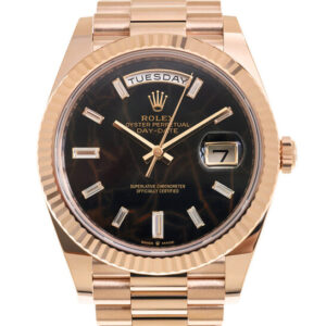 Day-Date Automatic 18kt Everose Gold Diamond Eisenkiesel Dial Men's Watch