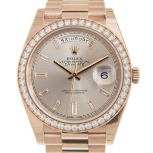 Day-Date Automatic Chronometer Diamond Pink Dial Watch 228345rbr-0007