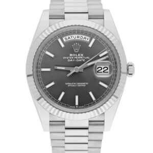 Day-date Automatic Chronometer Grey Dial Men's Watch