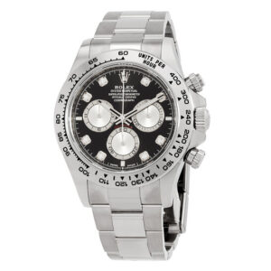 Daytona Chronograph Automatic Diamond Black Dial Men's Watch