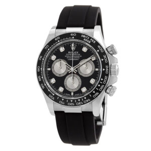 Daytona Chronograph Automatic Diamond Black Dial Men's Watch