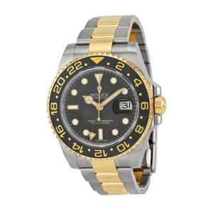 GMT-Master II Black Dial Stainless Steel and 18kt Yellow Gold Oyster Bracelet Automatic Men's Watch 116713BKSO
