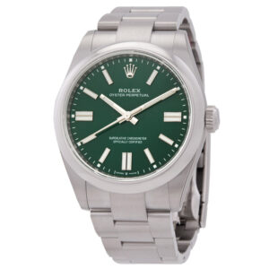 Oyster Perpetual 41mm Automatic Chronometer Green Dial Men's Watch