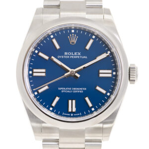 Oyster Perpetual Automatic Chronometer Blue Dial Men's Watch