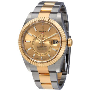 Oyster Perpetual Sky-Dweller Champagne Dial Automatic Men's Watch