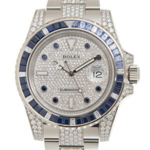 Submariner Diamond Silver-tone Dial Men's Watch