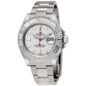 Yacht-Master 40 Platinum Dial Stainless Steel Oyster Bracelet Automatic Men's Watch