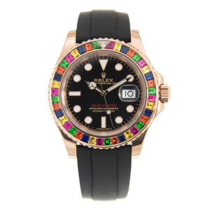 Yacht-Master Rainbow Sapphire Bezel "HARIBO" Black Dial Watch BKSR
