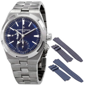 Overseas Blue Dial Automatic Men's Dual Time Watch